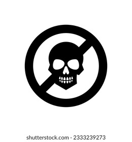 Toxic-free icon on white background