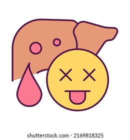 Toxizitätsabfall, farbbearbeitbares Symbol für Webdesign, Vorlagen und mehr