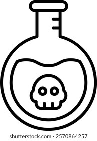 Toxicity vector icon. Can be used for printing, mobile and web applications.