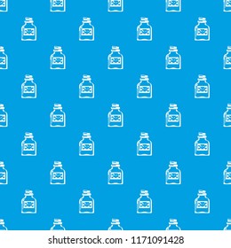 Toxin bottle pattern vector seamless blue repeat for any use