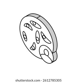 toxoplasmosis disease isometric icon vector. toxoplasmosis disease sign. isolated symbol illustration