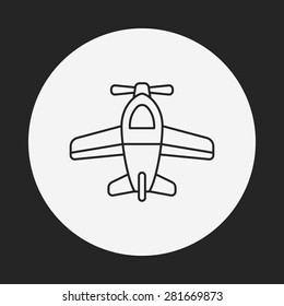 toy airplane icon