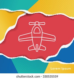 toy airplane icon