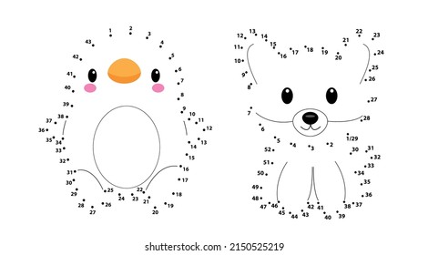 toy animals preschool children tasks worksheets illustration vector