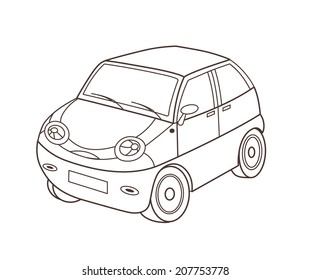 toy automobile (vector illustration)