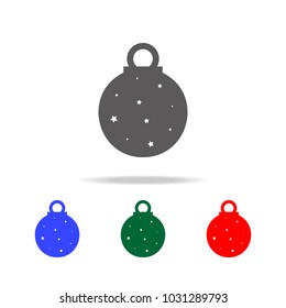 Toy ball for holiday fir-tree Icon. Elements in multi colored icons for mobile concept and web apps. Icons for website design and development, app development on white background