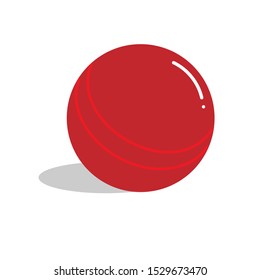 Toy ball line icon isolated on white