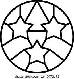 Toy ball vector icon. Can be used for printing, mobile and web applications.