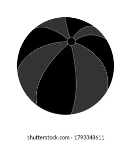 Toy ball vector illustration. Isolated on white.