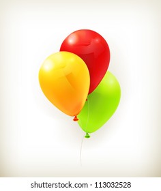 Toy balloons, vector