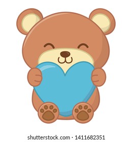 toy bear hugging a heart