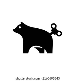 Toy Bear vector. Bear icon