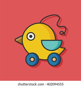toy bird vector icon