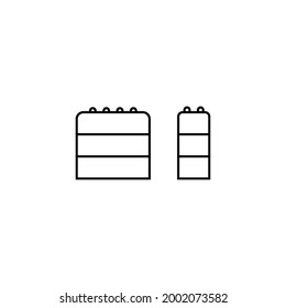 toy block icon. Detail turret