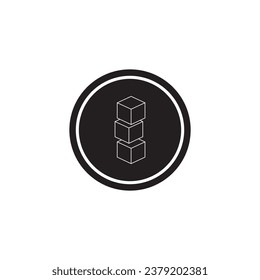 toy blocks icon vector template illustration logo design