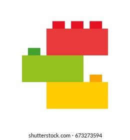 Toy Blocks Structure Icon