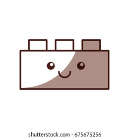 toy blocks structure kawaii character