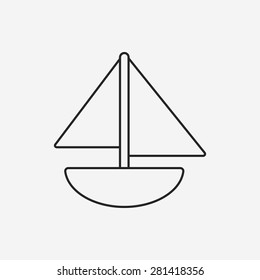 toy boat icon