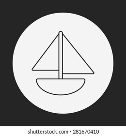 toy boat icon
