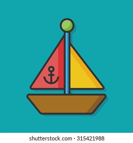 toy boat icon