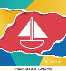 toy boat icon
