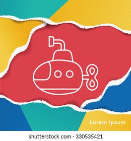 toy boat icon