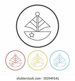 toy boat icon