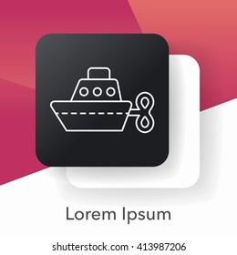 toy boat icon
