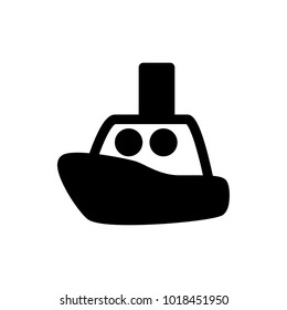 toy boat vector icon