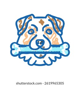 toy bone dog doodle icon sketch vector. toy bone dog sign. isolated symbol illustration