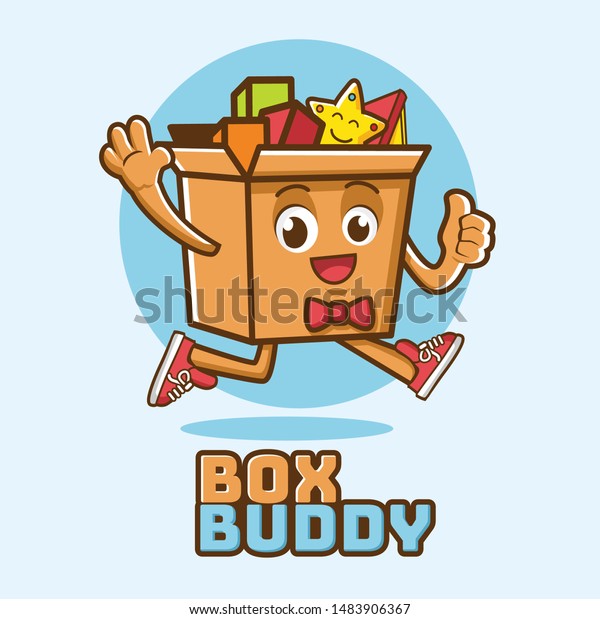 toy box character\
mascot and logo template