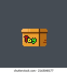 toy box in pixel art style