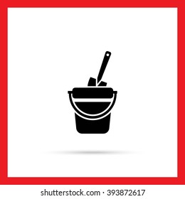 Toy bucket with spade