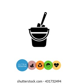 Toy bucket with spade