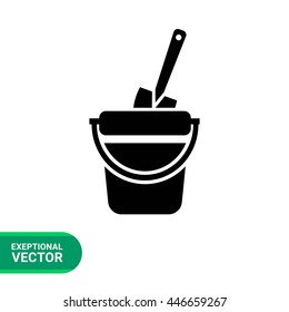 Toy bucket with spade