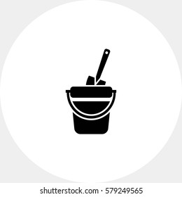 Toy bucket with spade