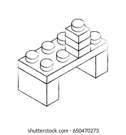 Toy Building Block Bricks Stock Vector (Royalty Free) 650470273