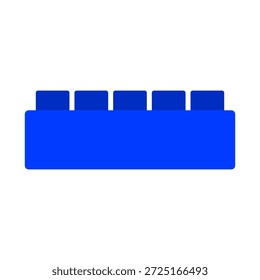 Ilustración vectorial de bloques de construcción de juguetes	