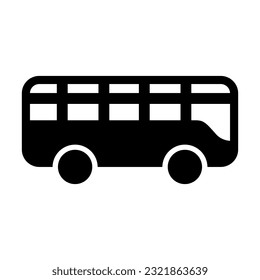 Toy Bus Vector Glyph Icon For Personal And Commercial Use.

