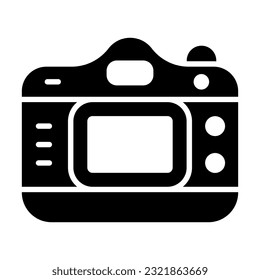 Toy Camera Vector Glyph Icon For Personal And Commercial Use.
