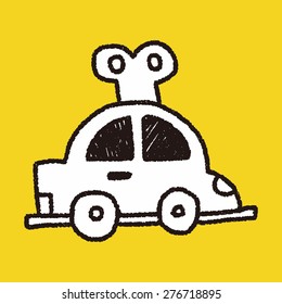 toy car doodle drawing
