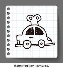 toy car doodle drawing