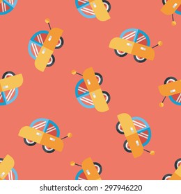toy car flat icon seamless pattern background