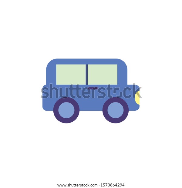 toy car\
flat style icon vector illustration\
design