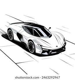 Toy Car gradient mode white background