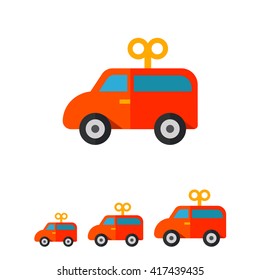 Toy car icon