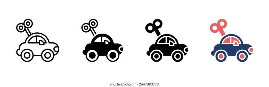 Toy Car icon sheet multiple style collection