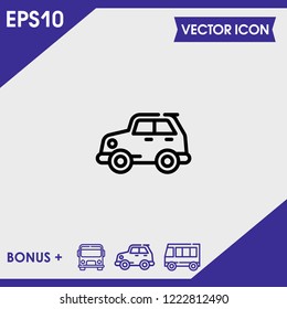toy car icon vector