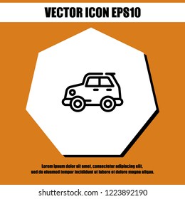 toy car icon vector