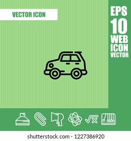 toy car icon vector